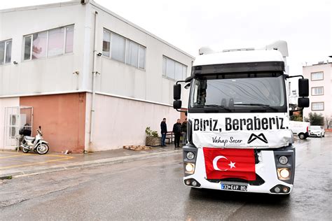 Mersin Büyükşehir Belediyesi'nden depremzedelere destek